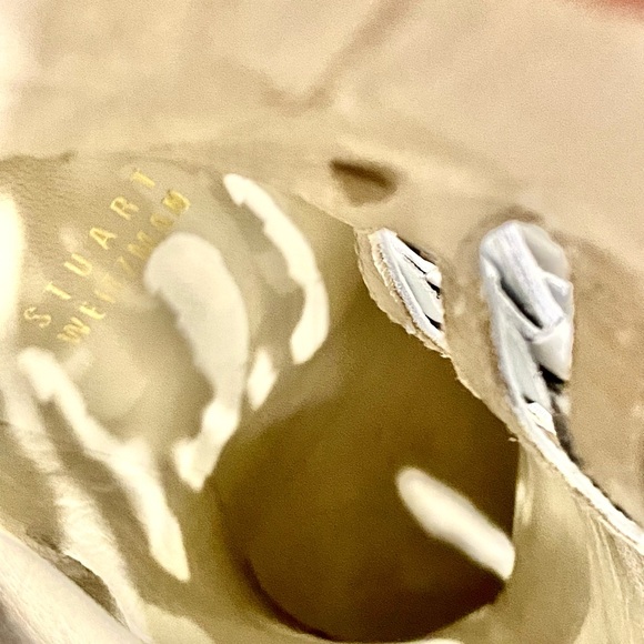 New & Sexy Stuart Weitzman Size 38 White Heeled Boots. - Picture 7 of 7